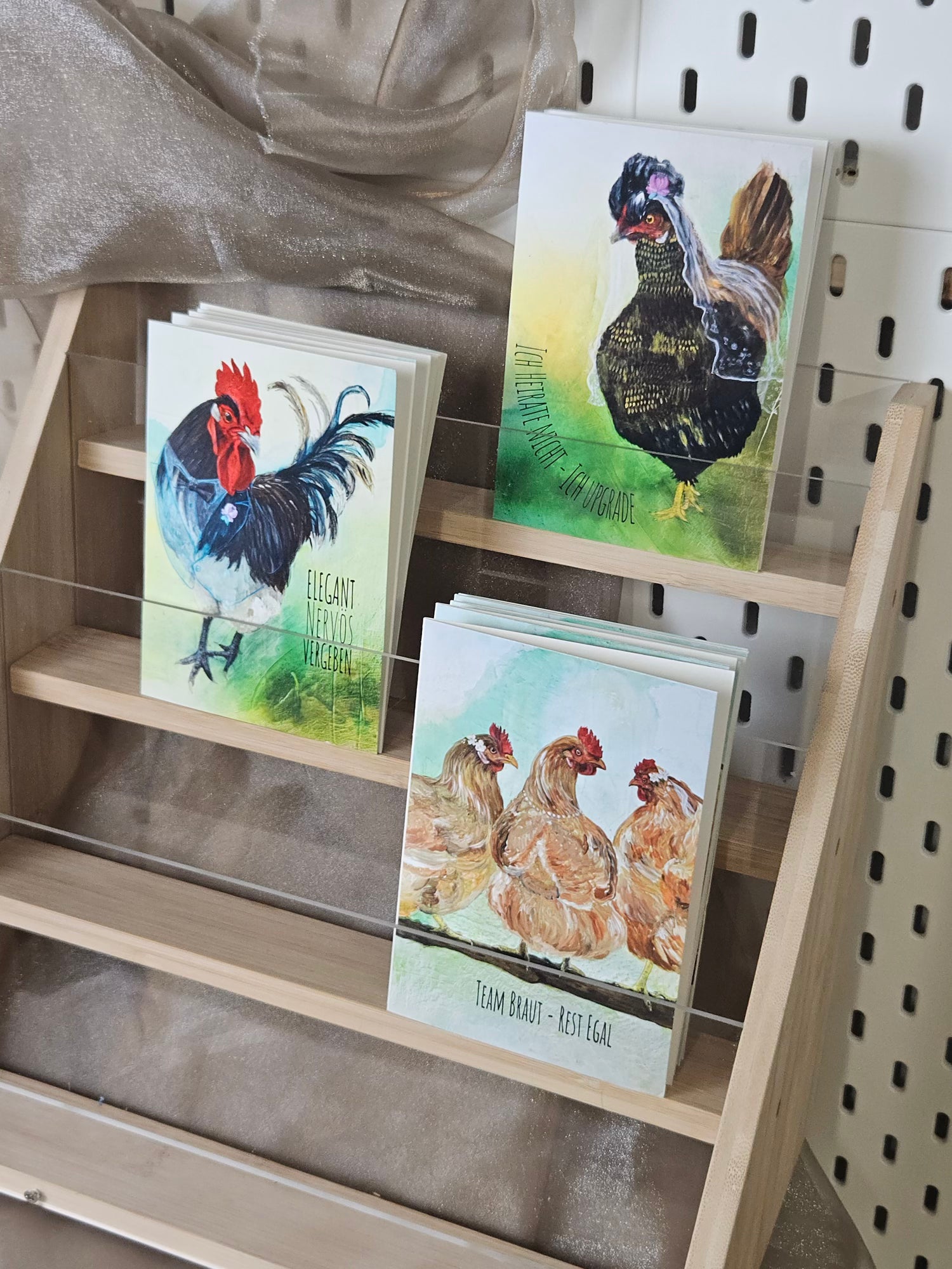 FineArtPrint Grußkarten Federn und Attitüde Hochzeitsedition