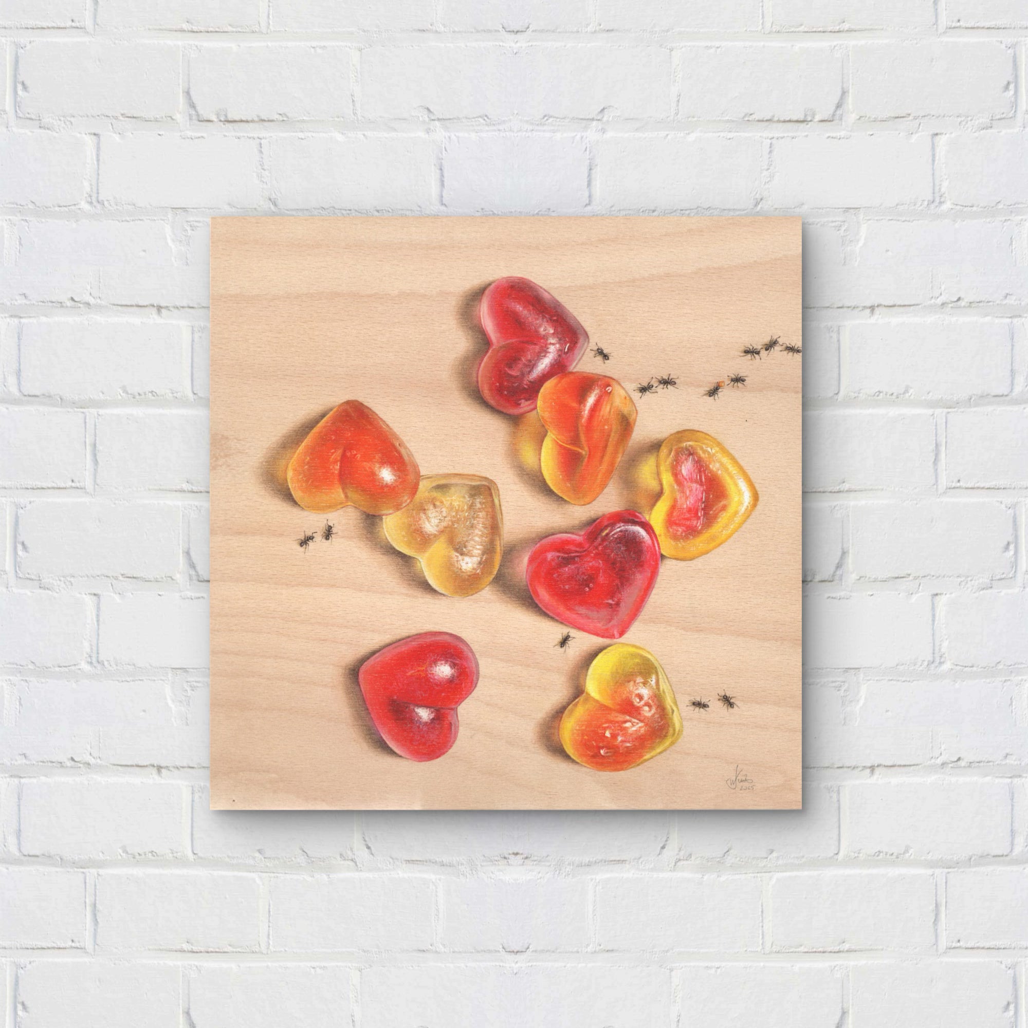 Herzen aus Zucker