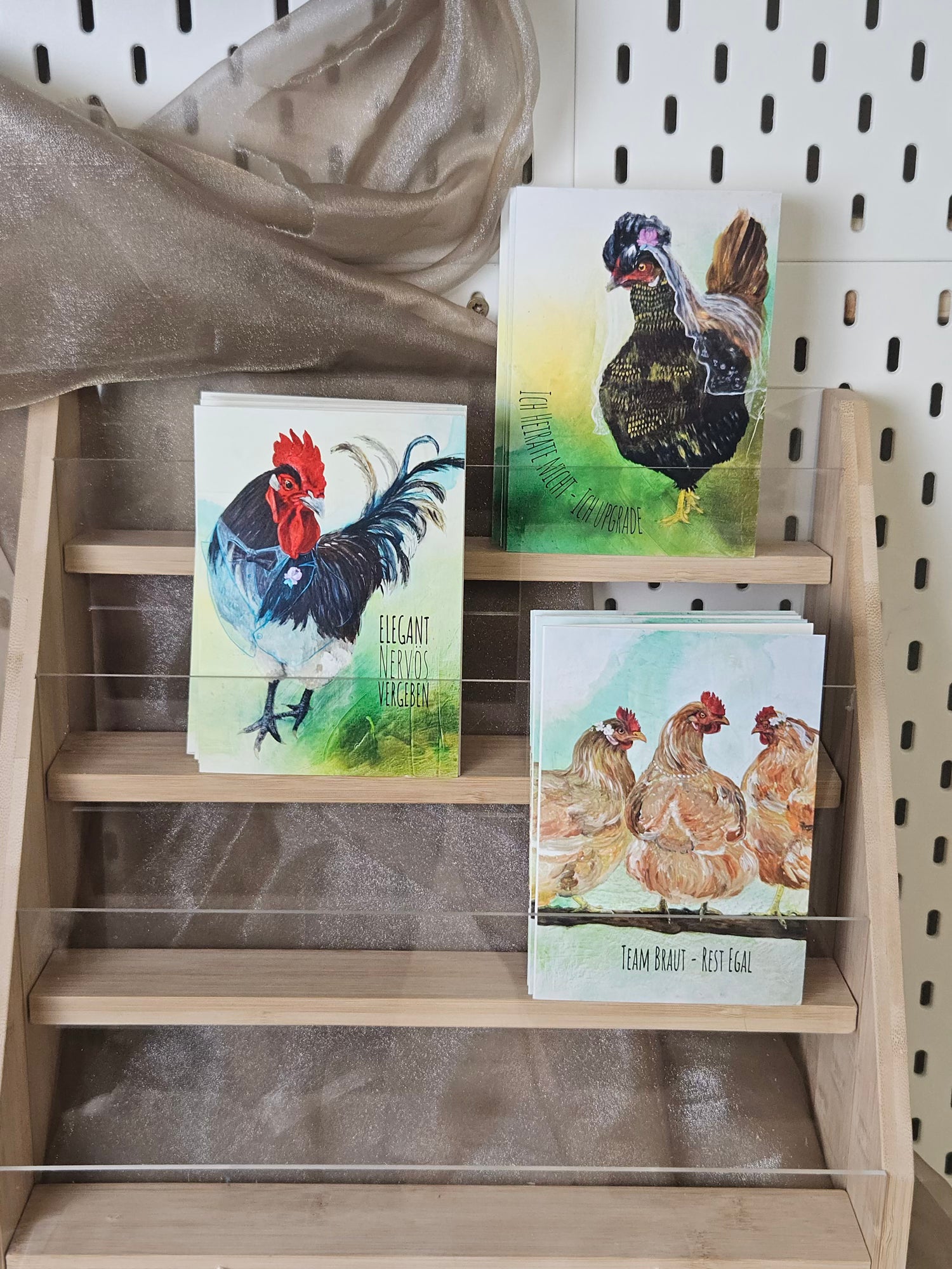 FineArtPrint Grußkarten Federn und Attitüde Hochzeitsedition