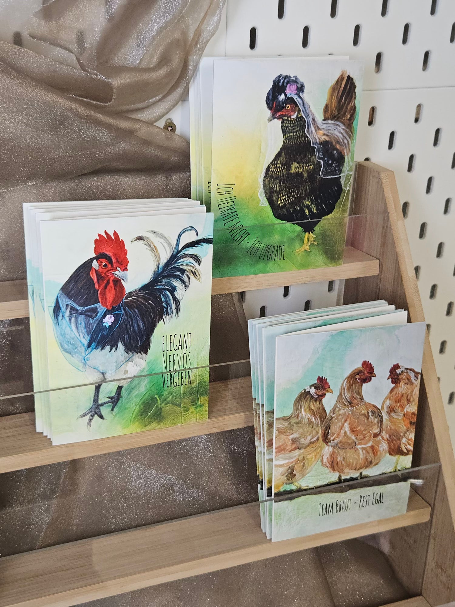 FineArtPrint Grußkarten Federn und Attitüde Hochzeitsedition