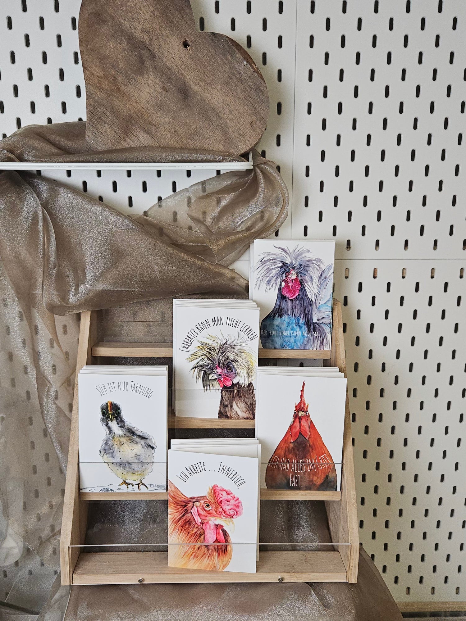 FineArtPrint Grußkarten Federn und Attitüde