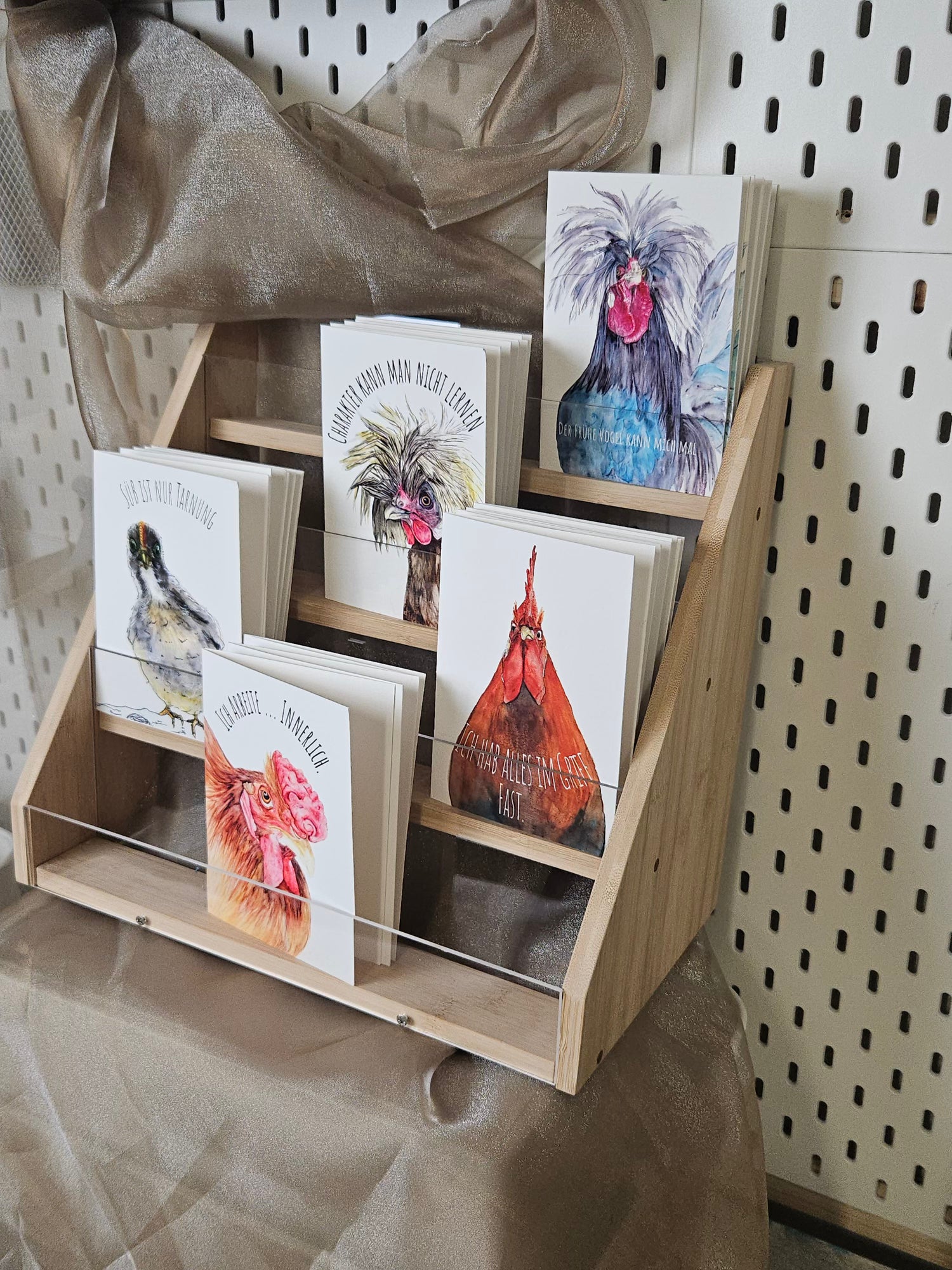 FineArtPrint Grußkarten Federn und Attitüde