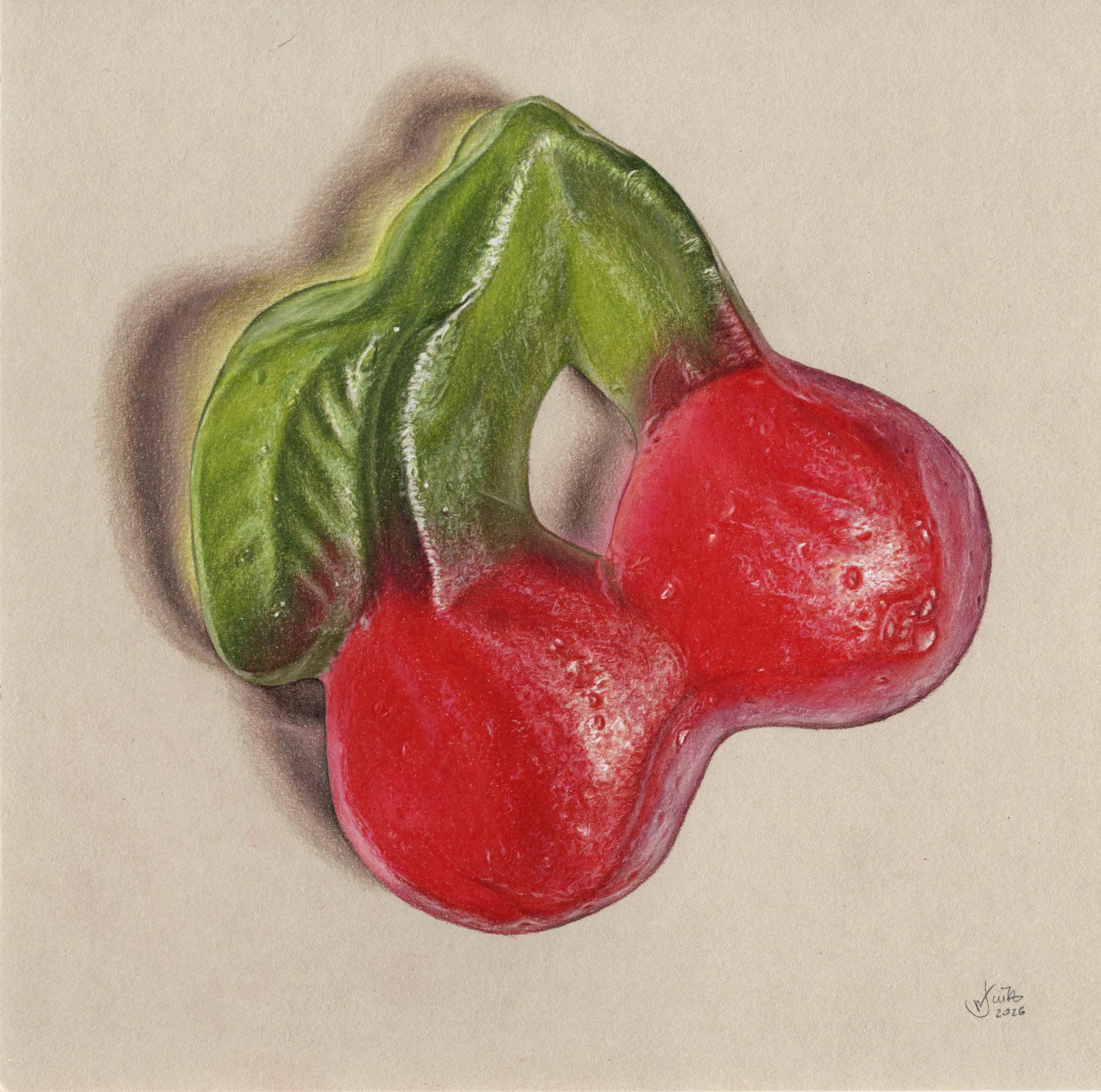 Rubin aus Gelatine