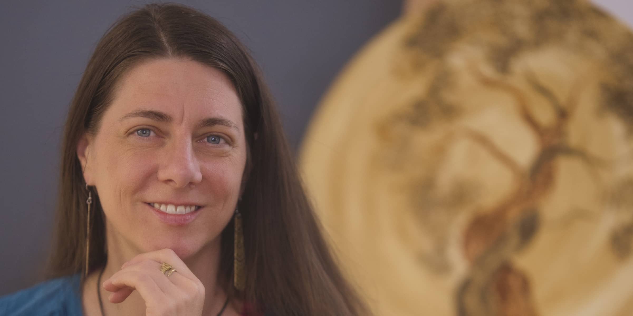 ein portrait der Künstlerin